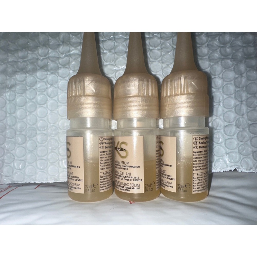 Goldwell Kerasilk Sealing Serum Smoothing Transformation 22ml 0.7oz Set of 3
